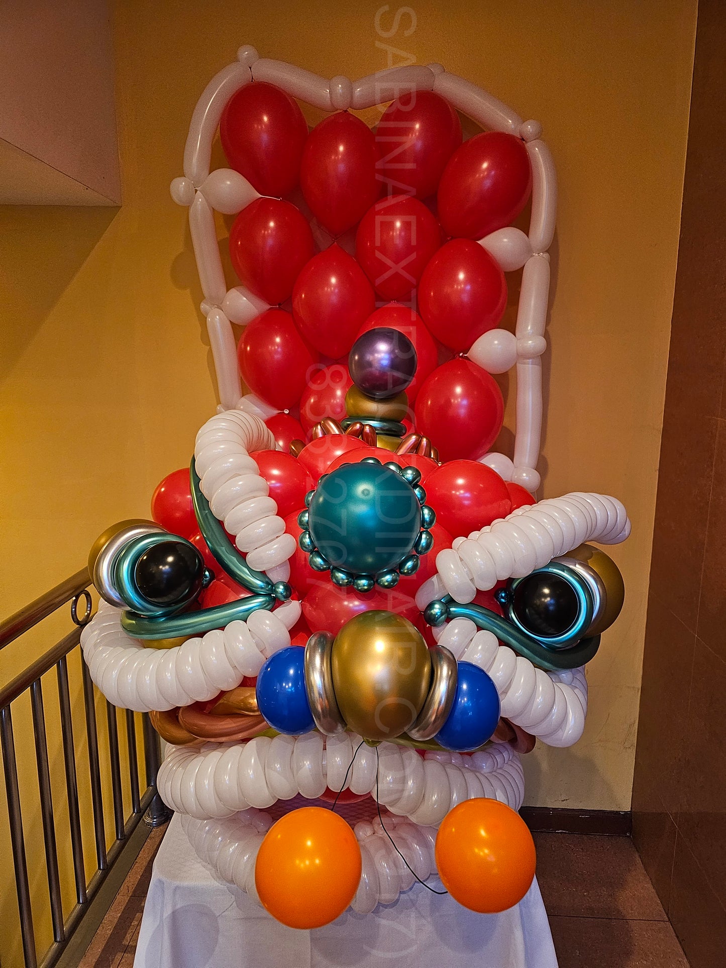 Red Lion Dance Custom Balloon Art Decor