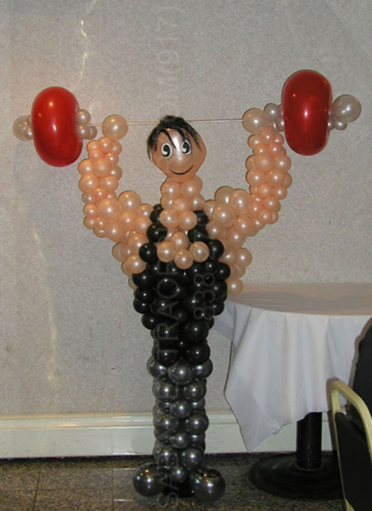 Muscle Man Custom Balloon Art Decor