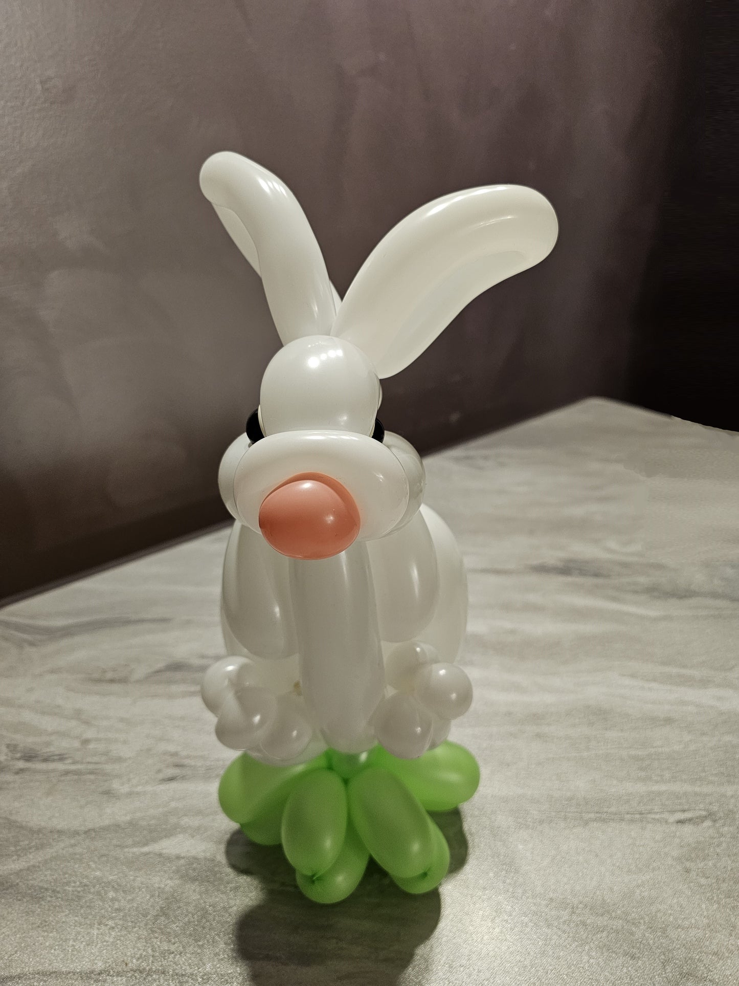White Bunny Hopper Custom Balloon Decor