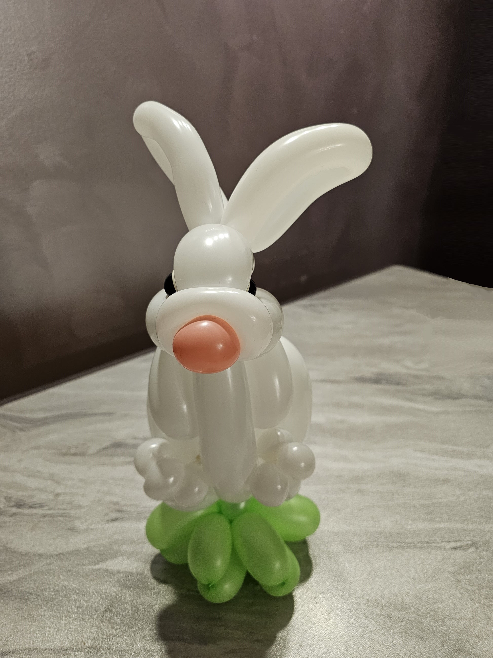 White Bunny Hopper Custom Balloon Decor
