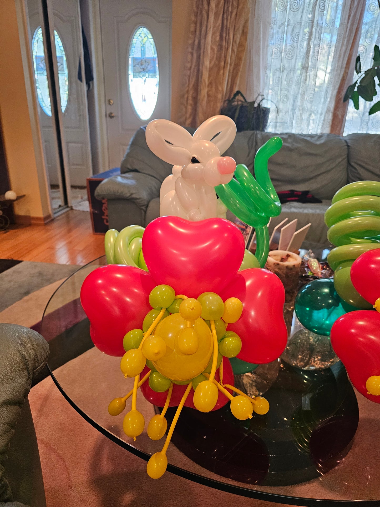 Flower of Hearts Custom Balloon Decor