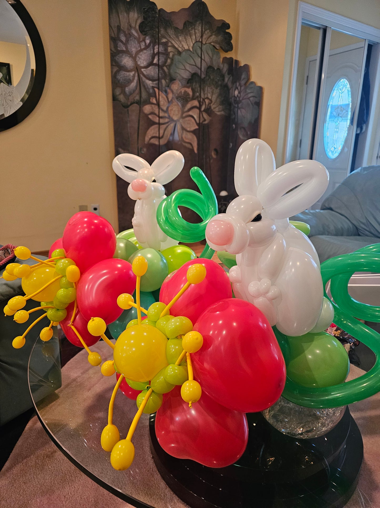Flower of Hearts Custom Balloon Decor