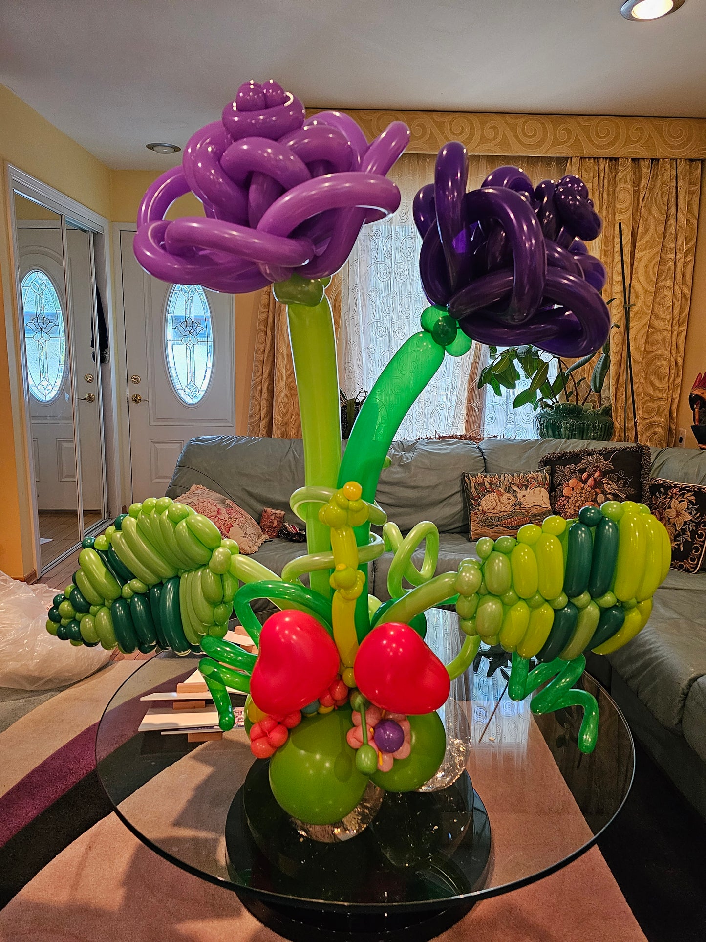 Purple Custom Balloon Art Decor
