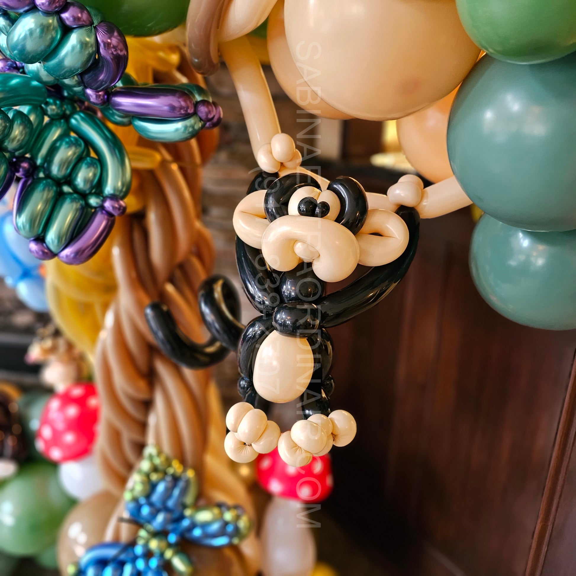 Black Monkey Custom Balloon Art Decor