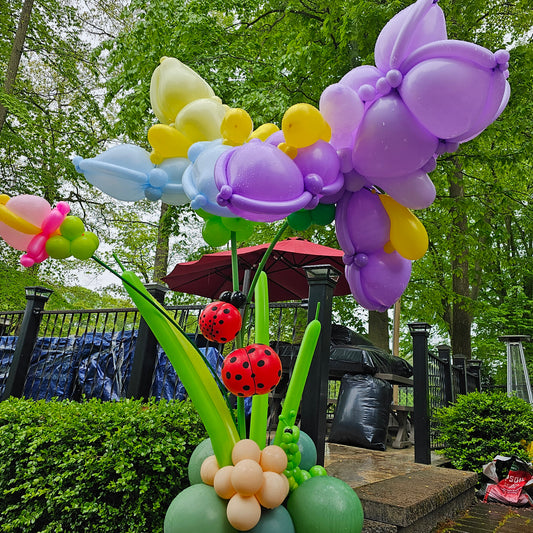 Iris Flower Custom Balloon Art Decor