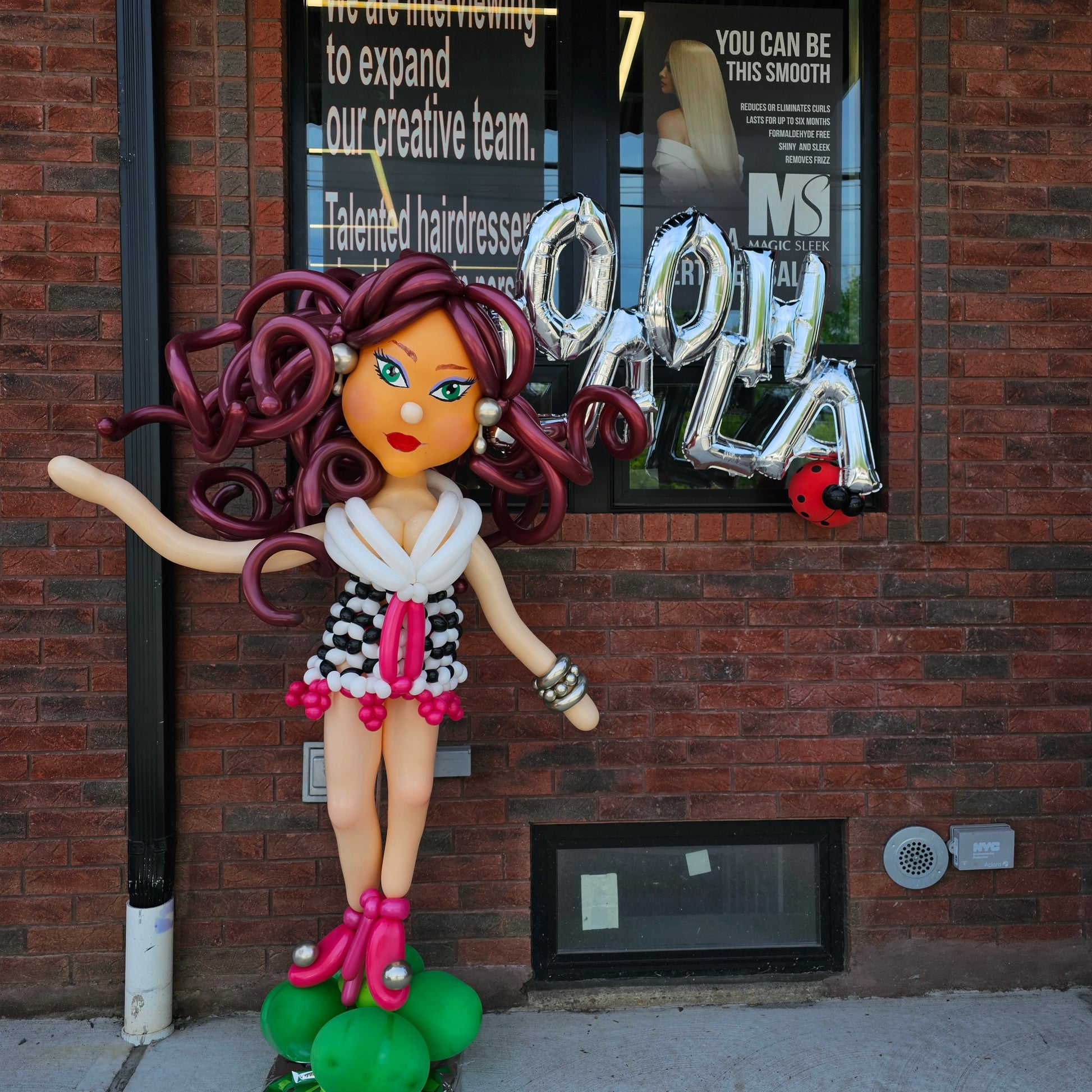 Girl Custom Balloon Art Decor