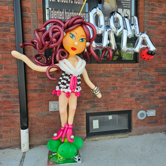 Girl Custom Balloon Art Decor