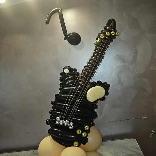 Black Guitar Custom Ballon Art Decor