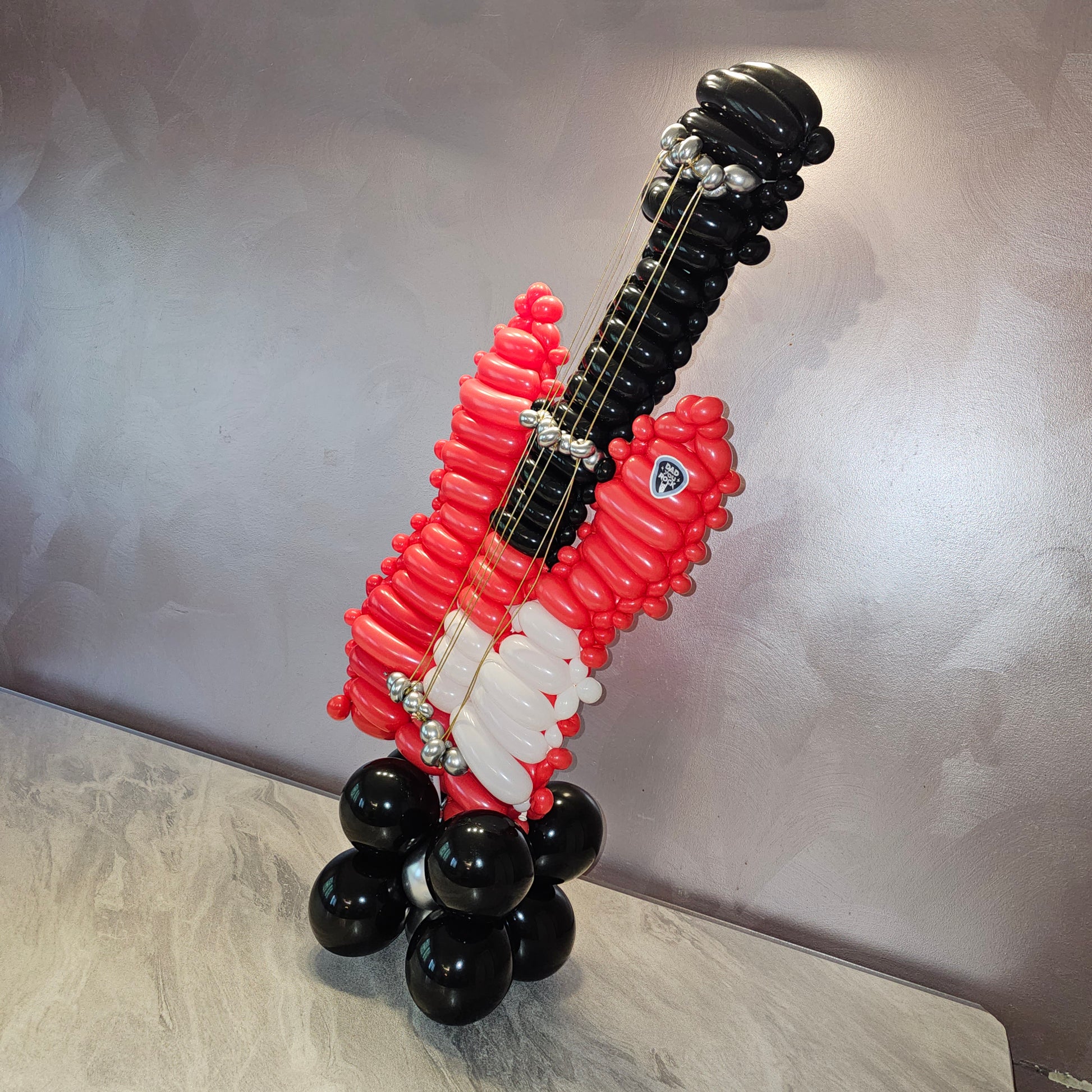 Red Guitar Custom Ballon Art Decor