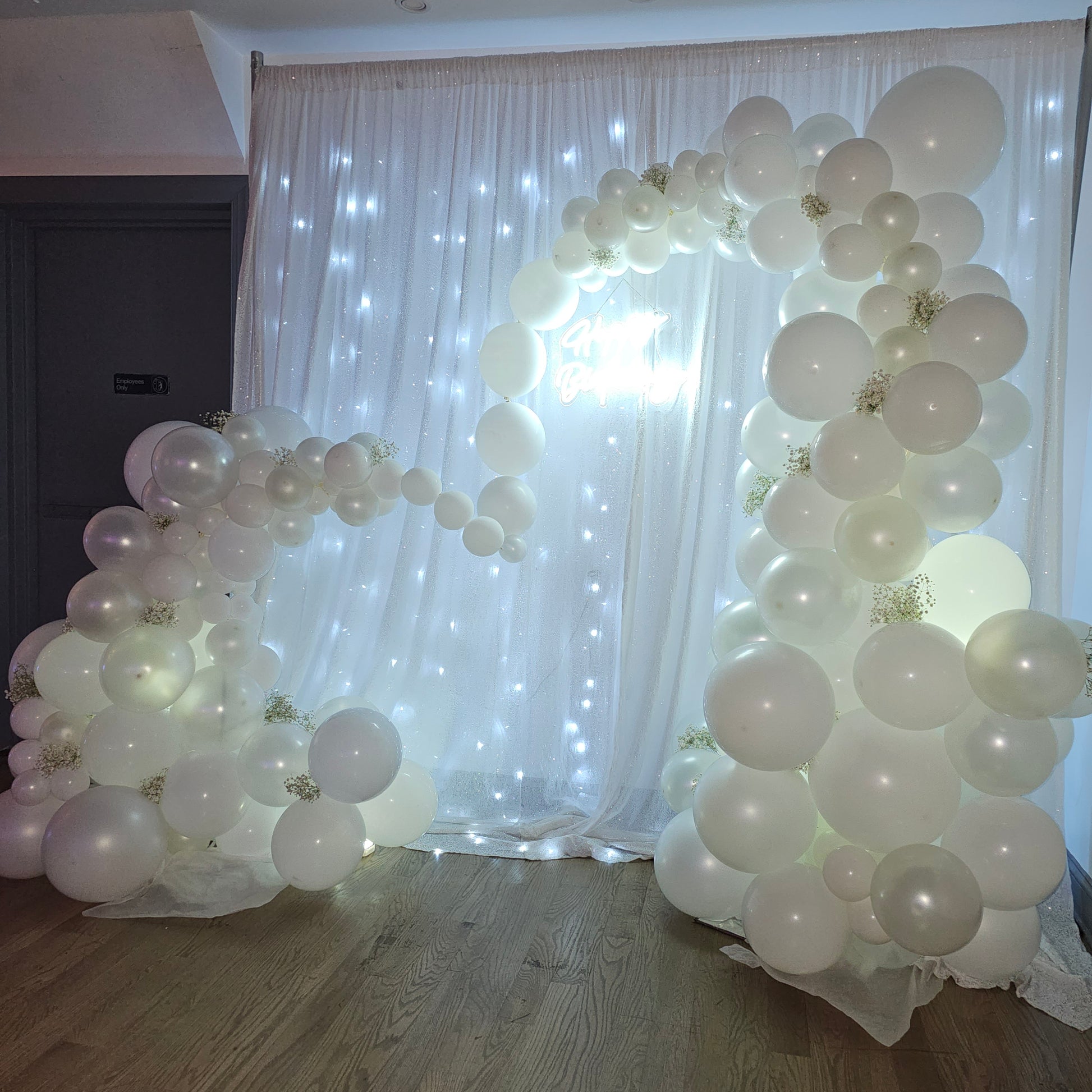 White Arch Custom Balloon Art Decor