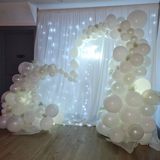 White Arch Custom Balloon Art Decor