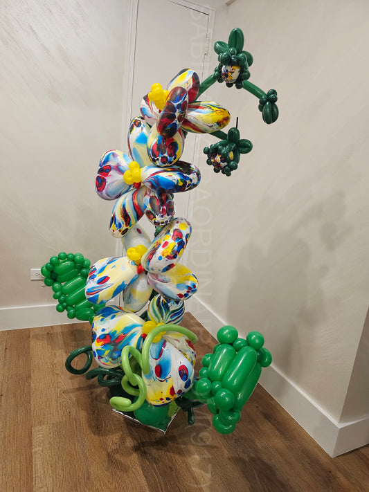 Birthday Orchid Custom Balloon Decor