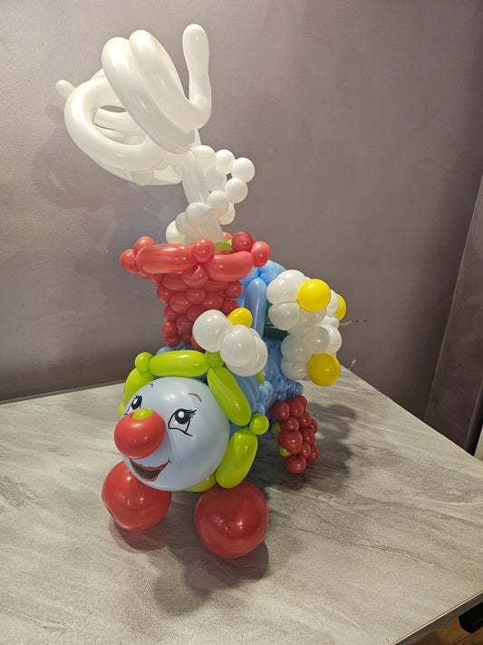 Pink ChooChoo Train Custom Balloon Art Decor