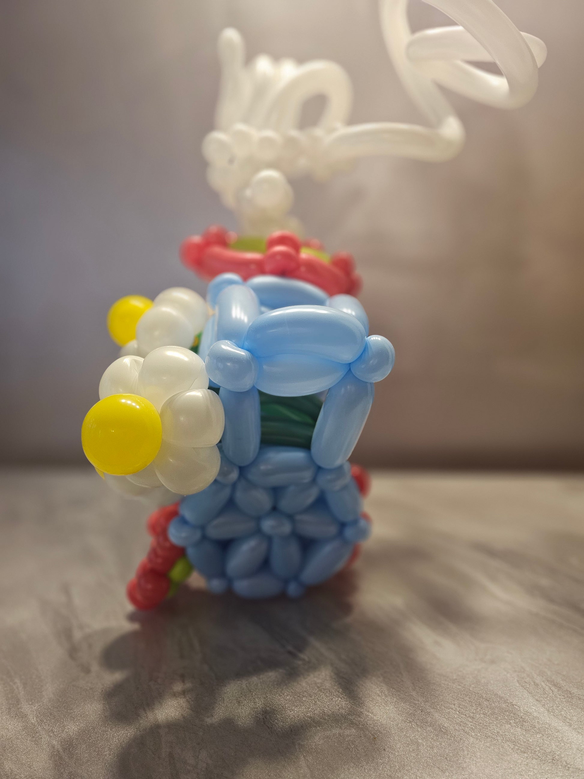 Baby Blue ChooChoo Train Custom Balloon Art Decor