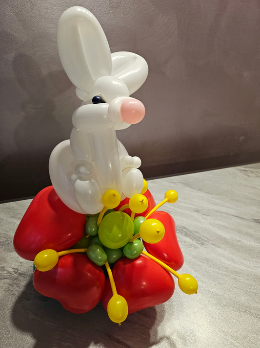 Bunny Hopper Love Custom Ballon Art Decor