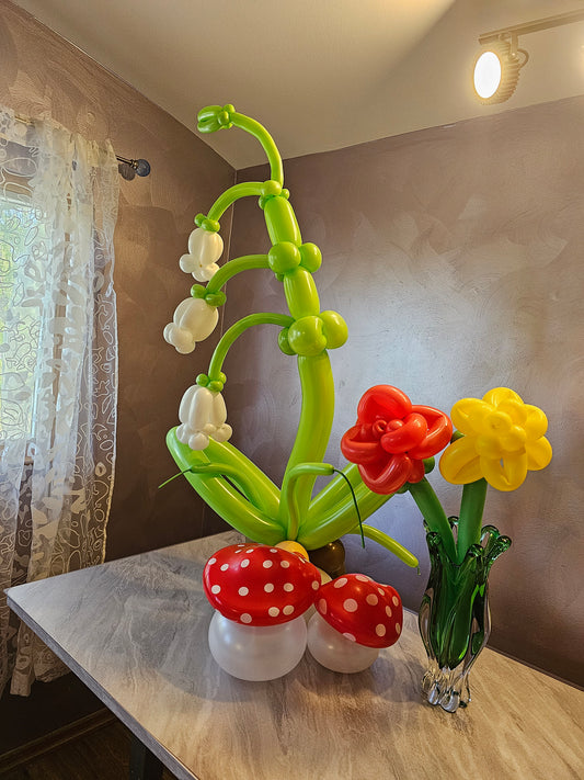 Lilly of The Valley Custom Balloon Art Decor