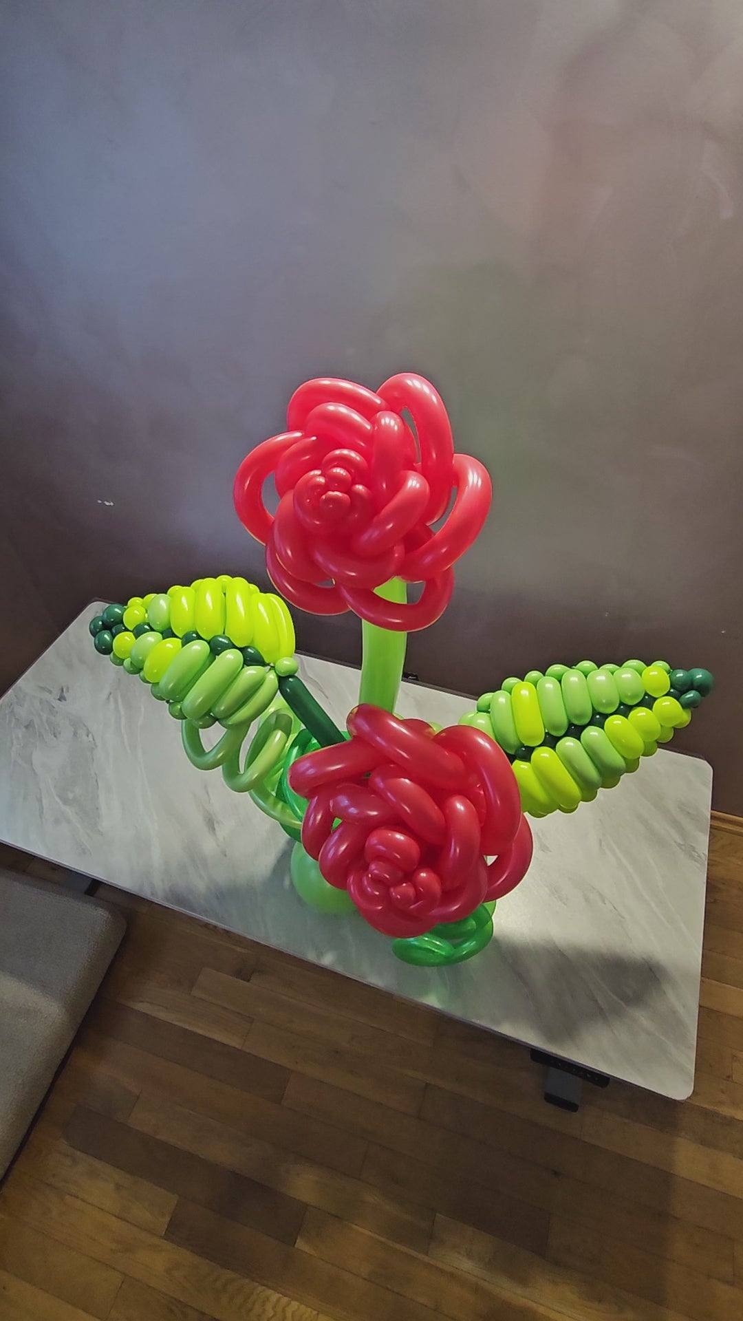 Red Custom Balloon Art Decor