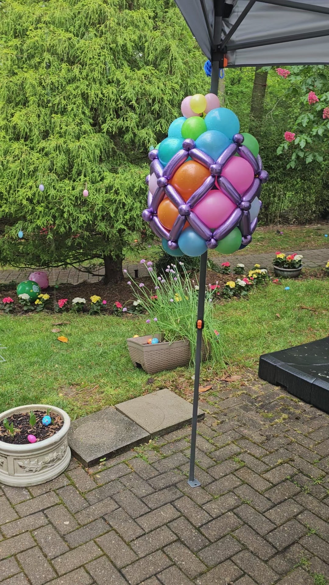 Easter Bunny Stand Custom Balloon Art Decor