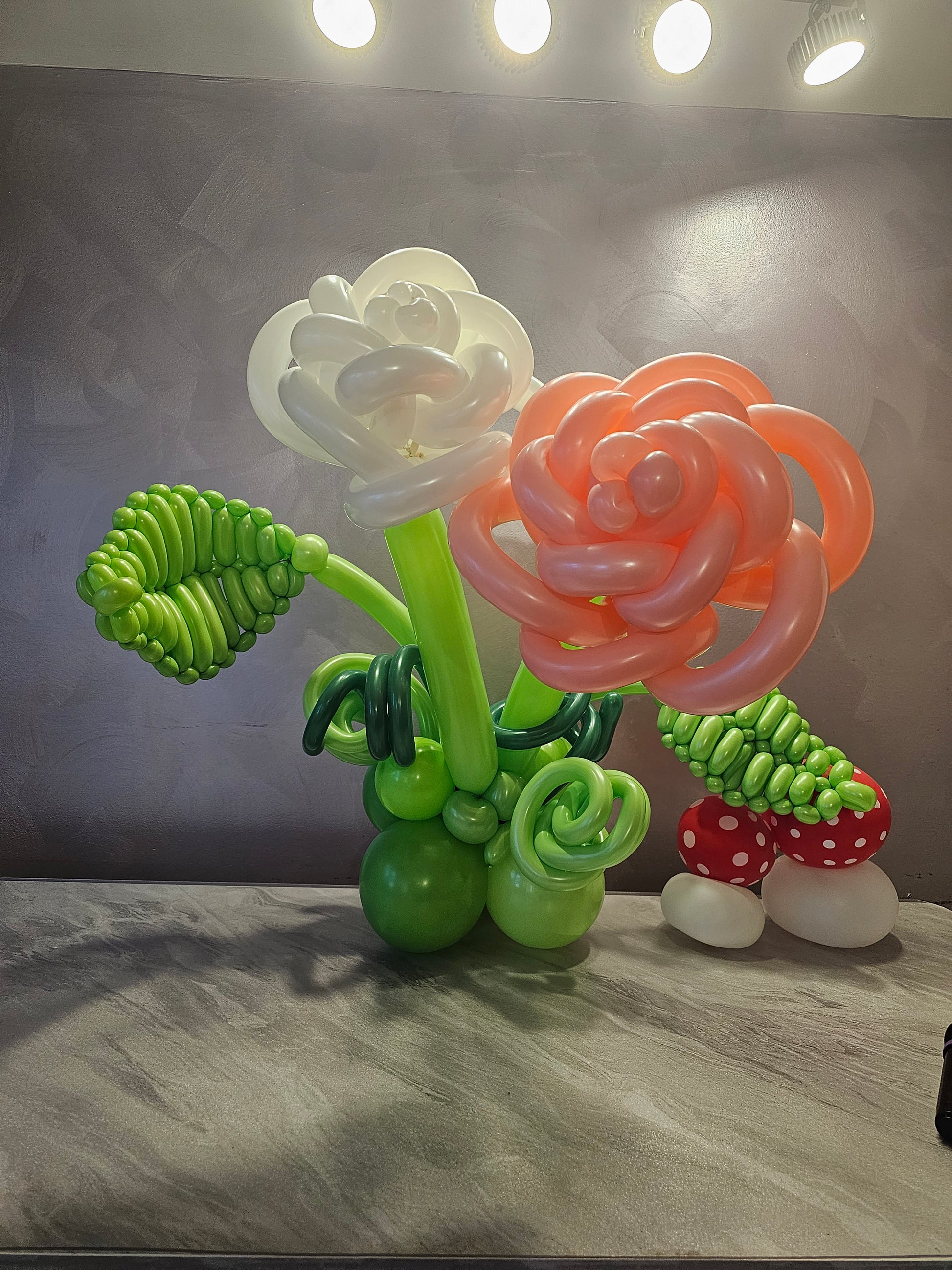White Custom Balloon Art Decor