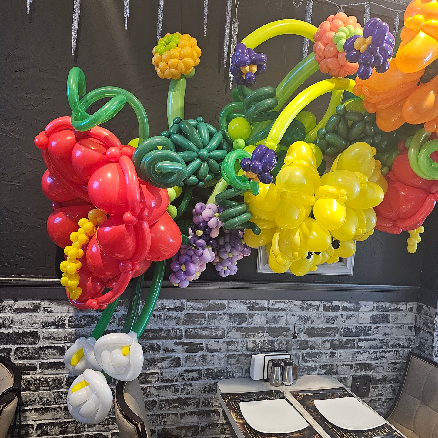 Poppy Garden Custom Balloon Art Decor