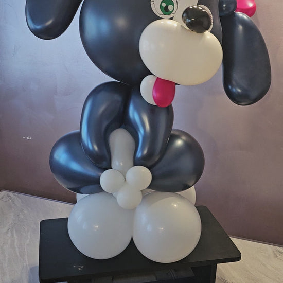 Midnight Blue Love Puppy Custom Balloon Art Decor