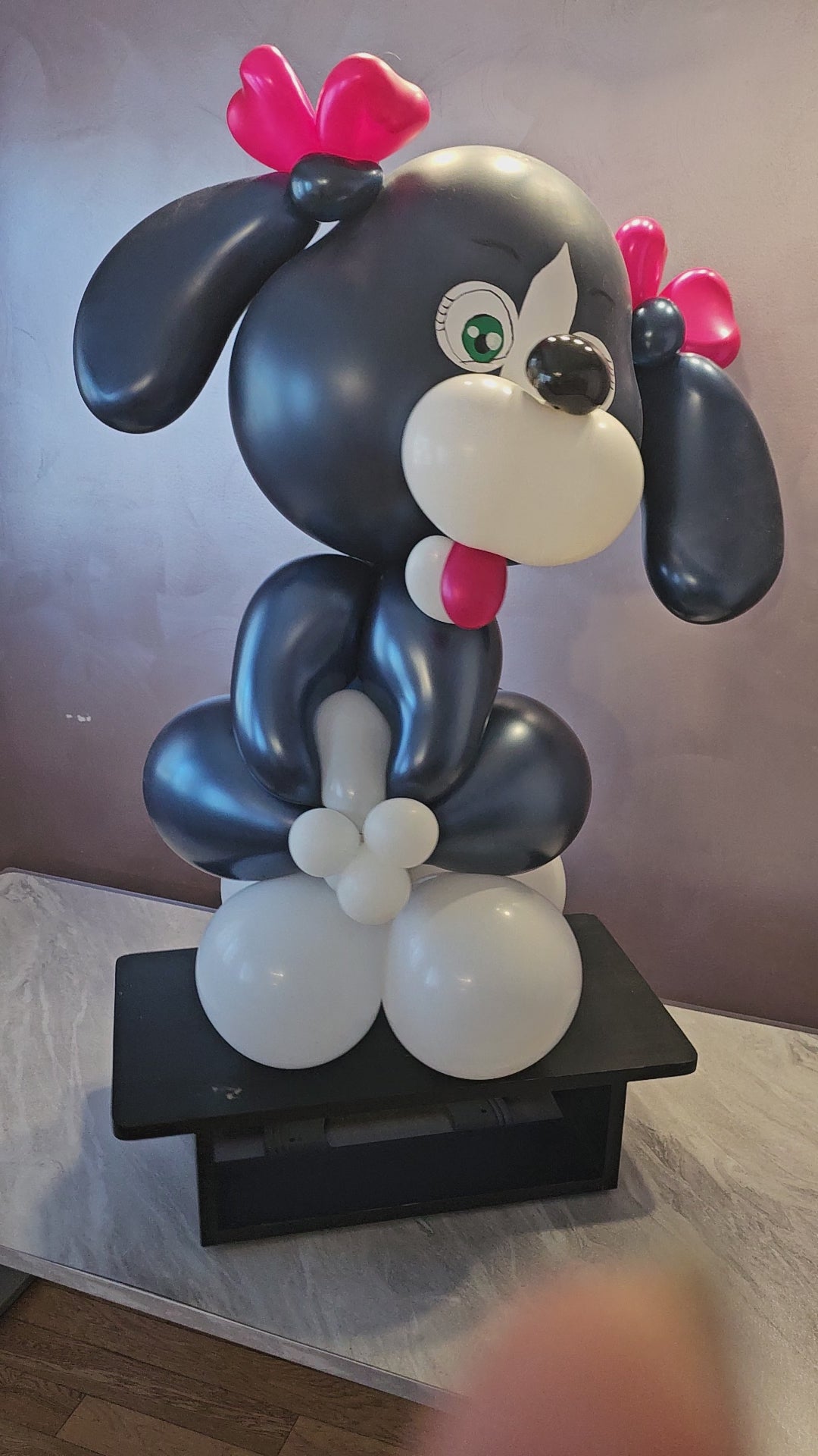 Midnight Blue Love Puppy Custom Balloon Art Decor